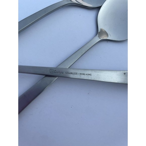 Carlyle Cameo Stainless Set Of 7 Jelly Spoons Made In Hong Kong - Picture 2 of 3